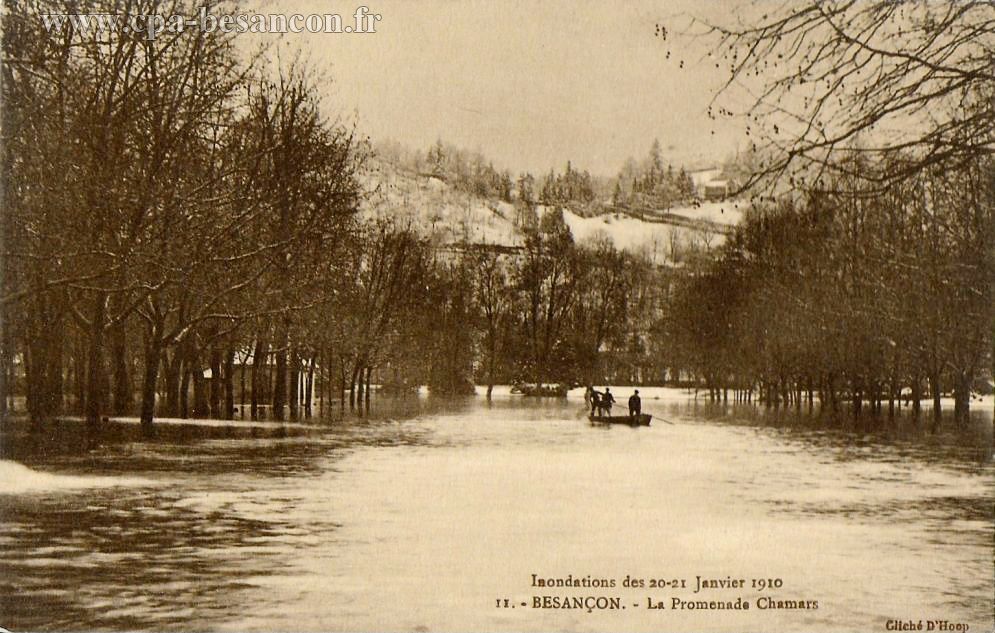 Inondations des 20-21 Janvier 1910 - 11. - BESANÇON. - La Promenade Chamars